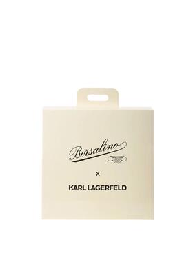 Karl Lagerfeld 卡尔·拉格斐 女士 SS25 软呢帽/礼帽 签名软呢帽