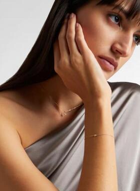 STONE AND STRAND 女士 手链 四叶草14kt金钻石手链