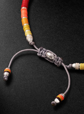 MAOR 男士 手链 Rizon 迷你纯银绳子珠饰手链