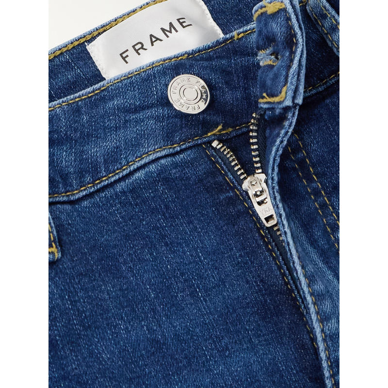 FRAME 女士 牛仔长裤 Reboot 短款弹力高腰小喇叭牛仔裤 - 图3