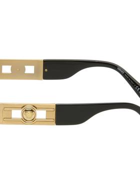 VERSACE范思哲 男士 太阳镜 黑色 Medusa Deco Oval 太阳镜