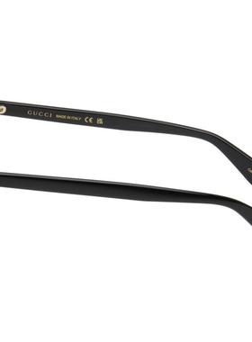 Gucci古驰女士 太阳镜 黑色 Light Acetate GG Oval 太阳镜