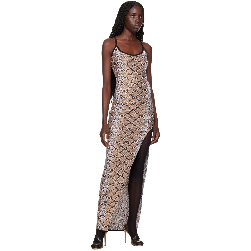 Balmain 巴尔曼 金色 Snakeskin 连衣裙 女 迷衣时尚 - 图2