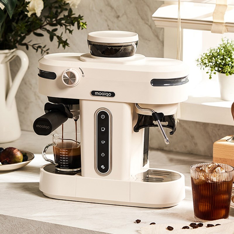 摩巧咖啡机K1小天秤家用小型半自动美式浓缩奶泡新品k1plus - 图1