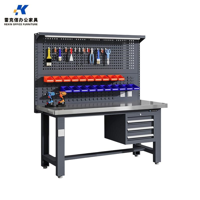 不锈钢重型工作台维修台车间生产台钳工台检验台实验桌包装操作台 - 图3