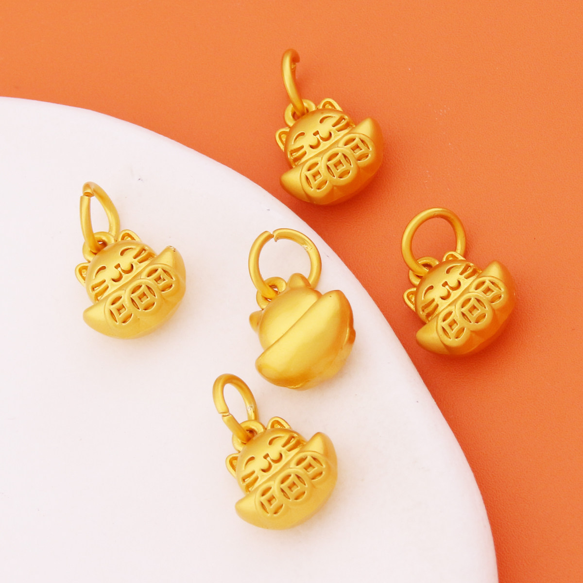 批发保色铜钱猫咪挂件混批手工手链项链配件diy饰品配件吊饰挂坠,淘宝优惠券,粉丝福利购,淘宝优惠卷