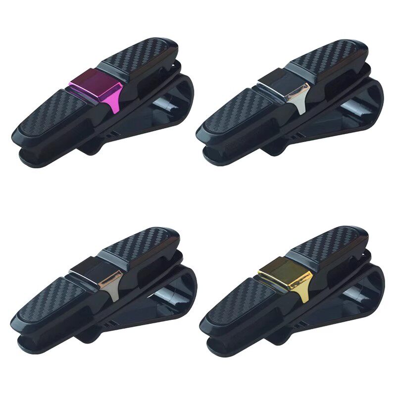 车载眼镜夹汽车车内眼镜架夹架子遮阳板收纳夹多功能车用太阳镜夹