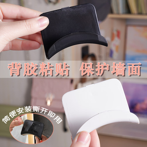 包包挂钩门后挂衣钩丝巾挂架领带门卧室墙壁挂免打孔耳机挂架门背 - 图2