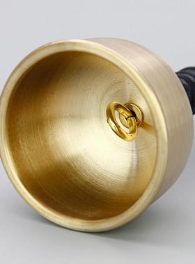 日式纯铜含银引磬台湾法鼓山引罄铜磬引庆法器摆件用品