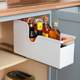 Kitchen seasoning storage rack pull-out and extremely narrow pull-out basket cabinet built-in single-layer drawer joints ultra-deep cabinet storage