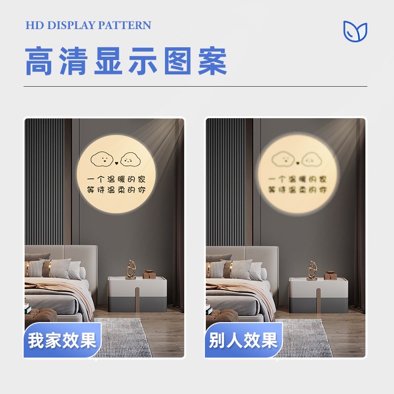 Entrance porch projection light creative pattern aisle corridor light induction downlight home walkway light spotlight customization