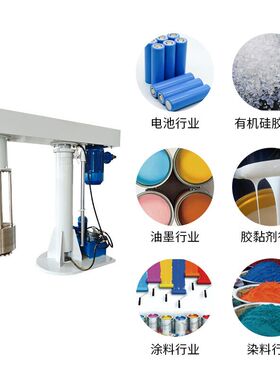 22KW 全防爆液压升降篮式研磨机 乳胶漆油墨颜料新能源浆料篮式研