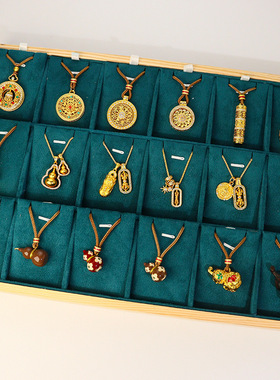 网红同款新中式貔貅罗盘葫芦毛衣链高级感时尚轻奢精致长款项链女