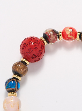 2025蛇年寺庙香灰琉璃香灰瓷手链