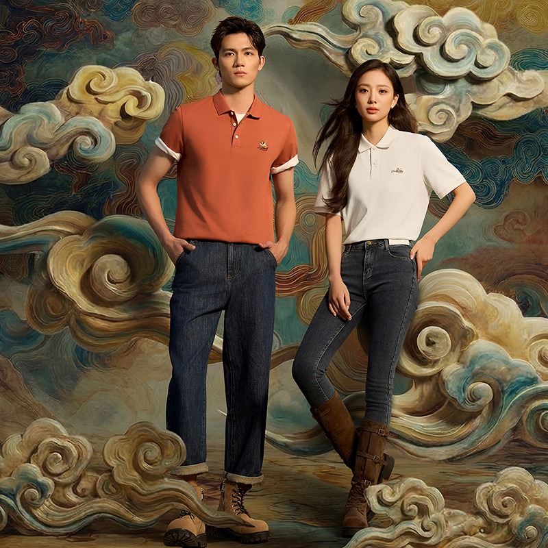 【曾舜晞同款】海澜之家马年敦煌系列POLO衫