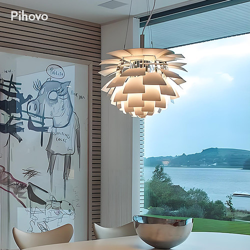 丹麦设计师款PH松果吊灯客厅卧室餐厅北欧风别墅复式楼大平层吊灯 - 图1