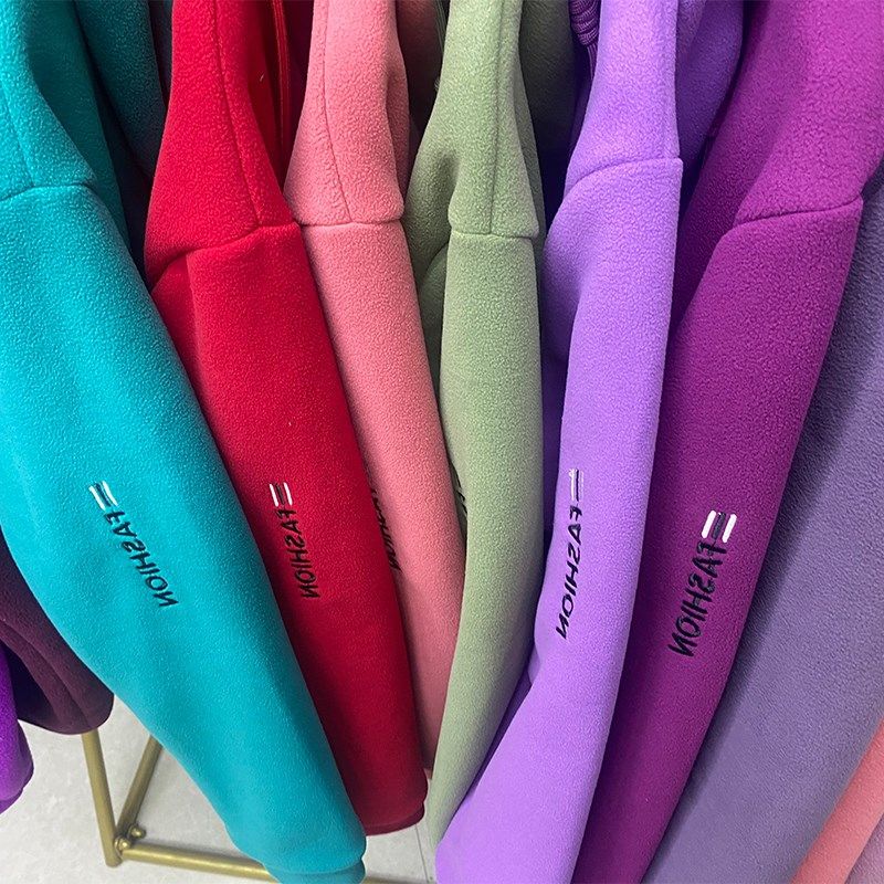 户外运动摇粒绒抓绒衣女外套防风透气中老年加厚宽松保暖时尚开衫,淘宝优惠券,粉丝福利购,淘宝优惠卷