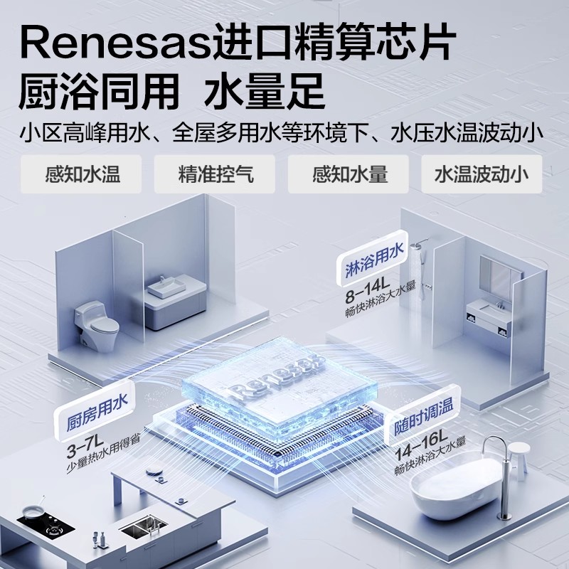 万和新品天然气液化气4A级恒温变频燃气热水器A3PRO - 图1