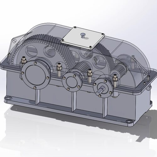 设计机械一二级圆柱圆锥蜗杆说明书CAD铅笔绘图sw三维减速器设计 - 图1
