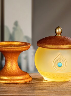 速发萨璃供佛杯供水佛佛具用品大全圣水杯菩琉净水杯观音杯供杯摆