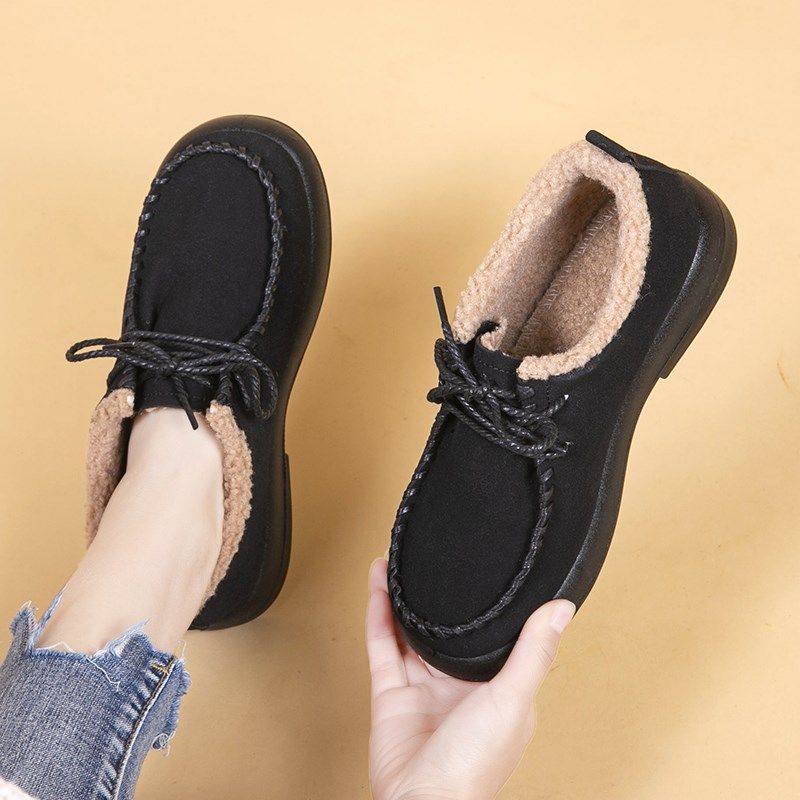 棉鞋女冬季加绒加厚保暖雪地靴一脚E蹬外穿豆豆女鞋新款妈妈鞋棉,淘宝优惠券,粉丝福利购,淘宝优惠卷