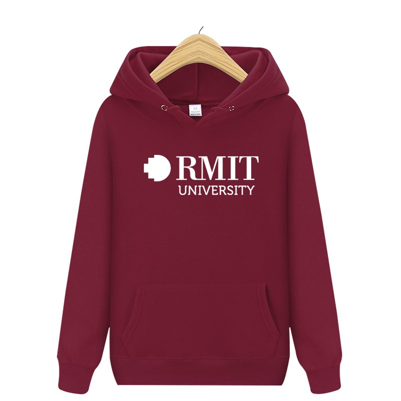 RMIT 墨尔本皇家理工大学校服纪念品冬季加绒加厚外套连帽衫卫衣 - 图2
