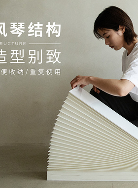 十八纸风琴纸扇中国风工艺品摄影扇子橱窗装饰拍摄创意摆件展示