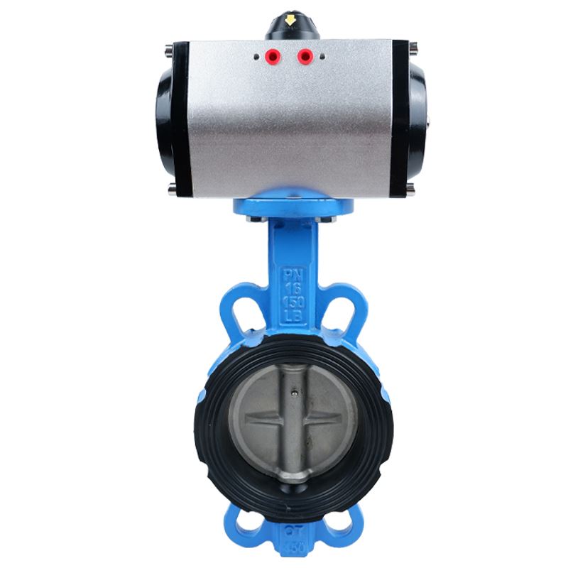 D671X气动蝶阀 对夹式不锈钢阀门dn5x0 65 80 100 150 200 250 30 - 图3