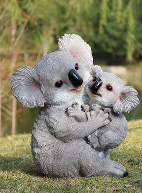 树脂工艺品雕塑仿真动物考拉庭院花园装饰公园户外园林景观摆件