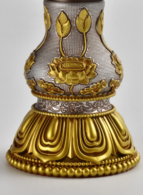 王师兄电子酥油灯充电 莲花灯座供奉灯藏式佛前供灯仿真火焰长明