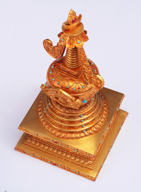 尼泊尔手工纯铜塔可打开