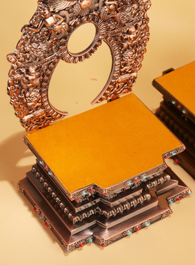 王师兄藏式做旧色金刚台佛像座