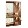 Solid wood perforated board dressing mirror hidden full-body mirror push-pull household closeable wall-mounted bedroom dressing mirror