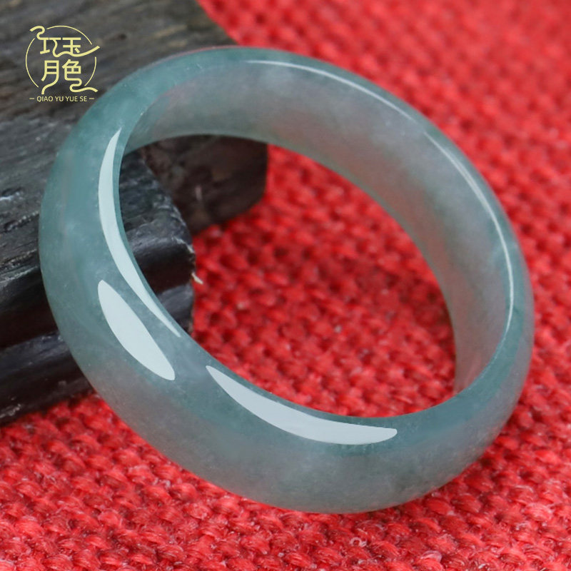 Qiaoyu Moonlight Natural Jadeite Ring for Women