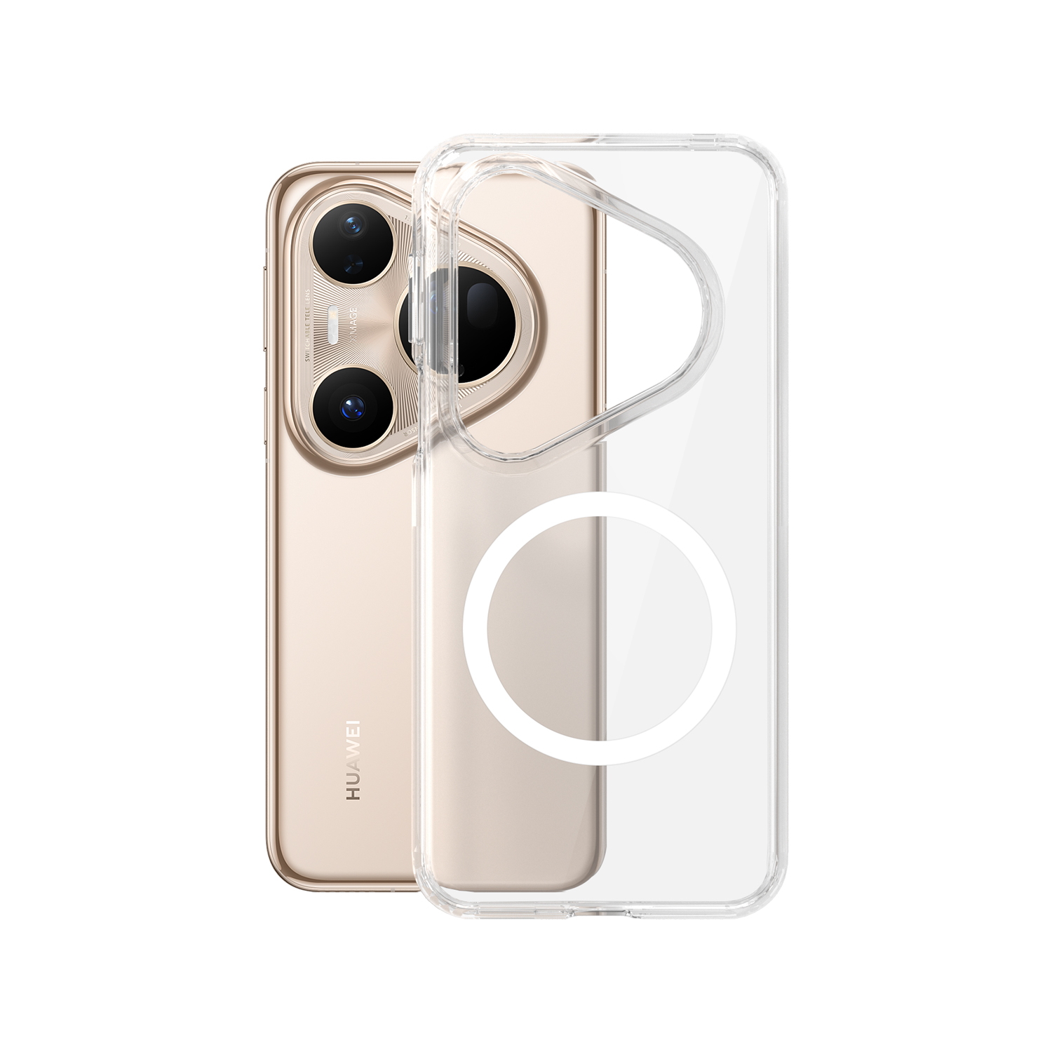 maito晶透适用华为Pura80ultra磁吸手机壳MagSafe超薄透明p80全包防摔保护套pura80Pro+高级感新款散热70外壳 - 图0