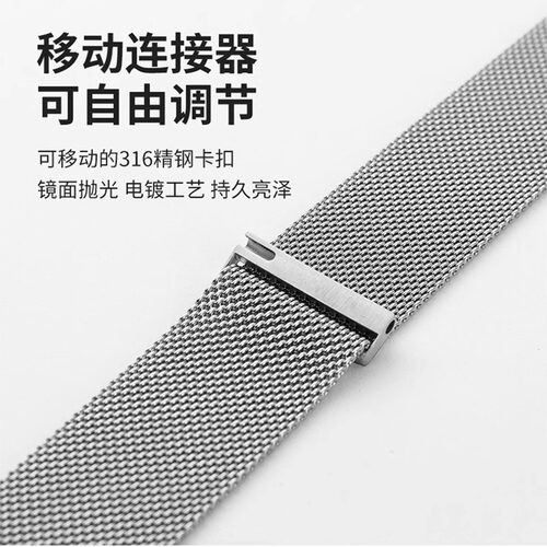 适用于vivowatch5手表表带新款编织米兰尼斯磁吸扣腕带Watch3/2/1智能运动vivo高级感运动iQOO WATCH通用配件 - 图2
