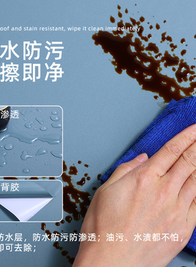 蓝色贴纸ins风背景装饰墙贴
