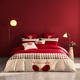 Wedding four-piece b-set bedding pure cotton quilt cover bed sheet wedding J wedding cotton big red quilt simple
