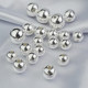 999 pure silver sterling silver glossy round beads