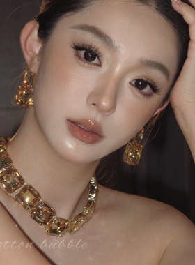 欧美夸张方形项链耳环套装配饰