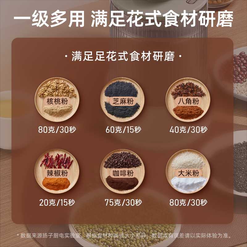 扬子磨粉机研磨机家用超细多功能研磨杯打粉机迷你粉碎机小型神器