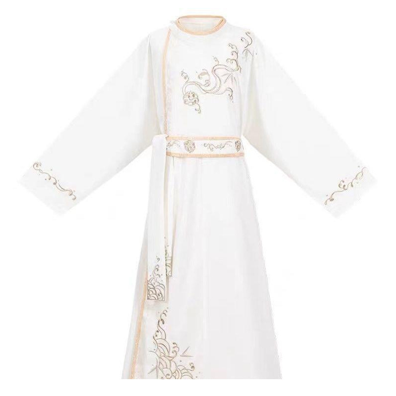 小少爷儿童汉服中国风男童古装服男孩改良唐装新款侠客风表演服白 - 图2