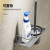Bathroom toilet brush holder 304 stainless steel w glass wall-mounted cup base bathroom punch-free storage rack
