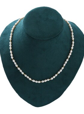 高品质天然淡水珍珠项链简约时尚大方气质百搭毛衣链饰品配饰