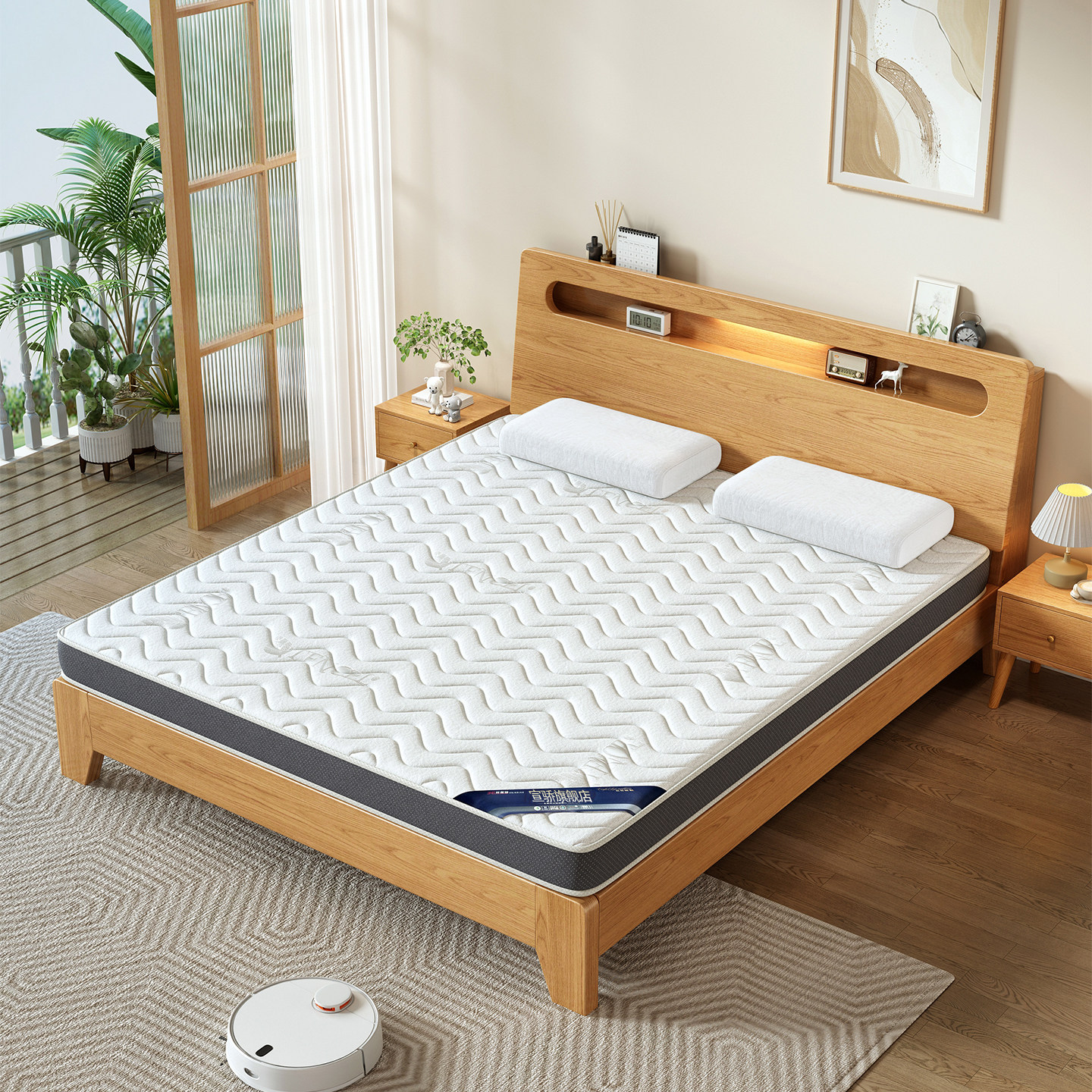 天然黄麻椰棕榈床垫硬垫子家用卧室护脊乳胶婴儿童棕垫可定制尺寸 - 图0