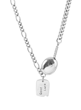 幸运豆豆项链女韩版锁骨冷淡风时尚简约复古个性网红2023年新款潮