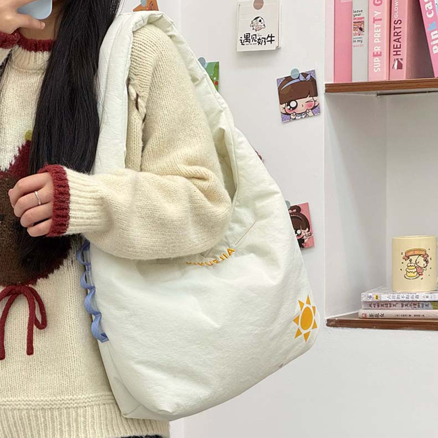 云朵包大容量包包女2025新款松弛感轻便手提包通勤百搭腋下单肩包,淘宝优惠券,粉丝福利购,淘宝优惠卷