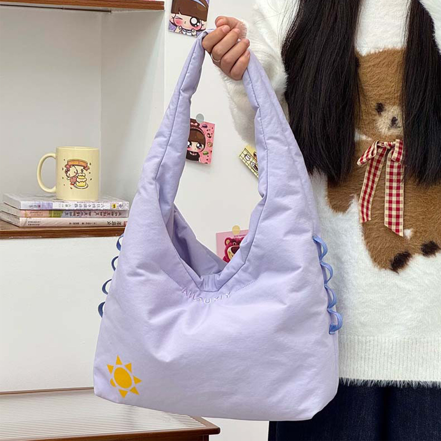 云朵包大容量包包女2025新款松弛感轻便手提包通勤百搭腋下单肩包,淘宝优惠券,粉丝福利购,淘宝优惠卷