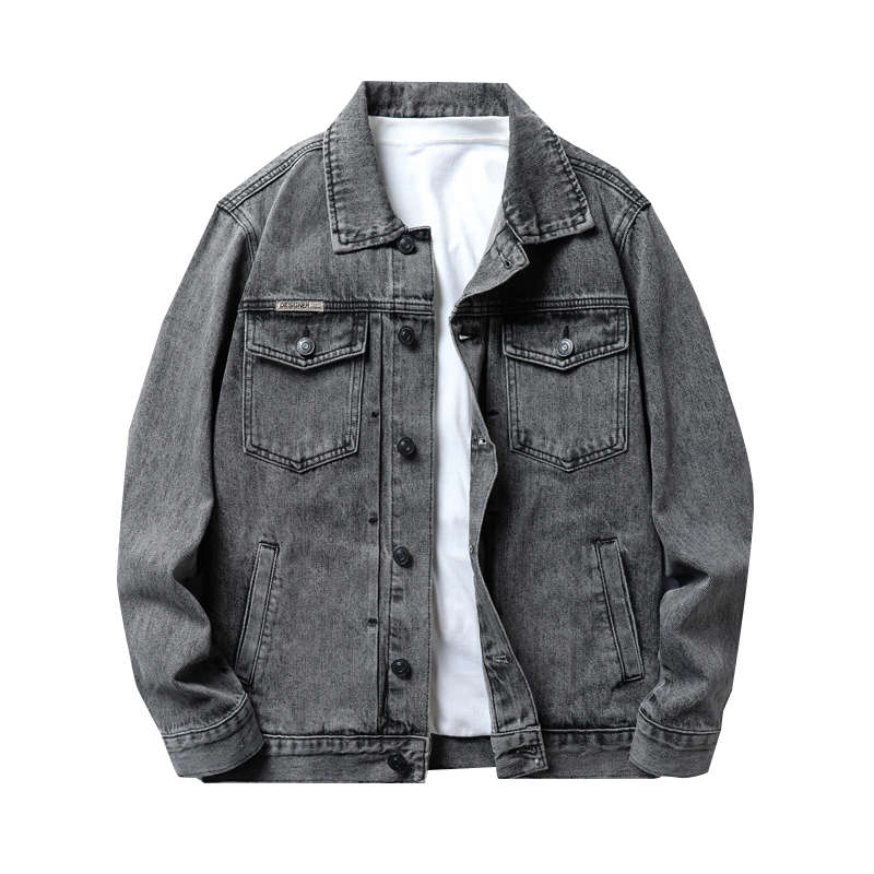 2025男士美式牛仔外套高级感痞帅春秋季新款潮牌夹克男上衣 - 图3