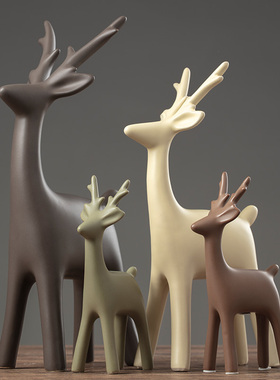 轻奢风酒柜装饰品摆件家居红酒架高档陶瓷创意客厅电视柜桌面摆设